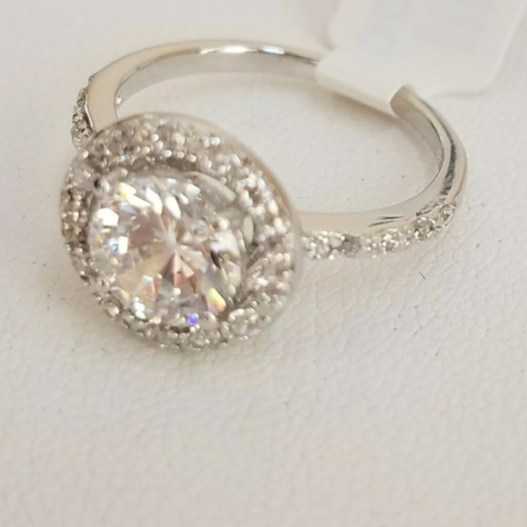 Real 925 sterling silver engagement promise ring - Picture 7 of 8